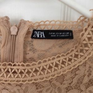 Pink Lace ZARA Blouse long sleeve